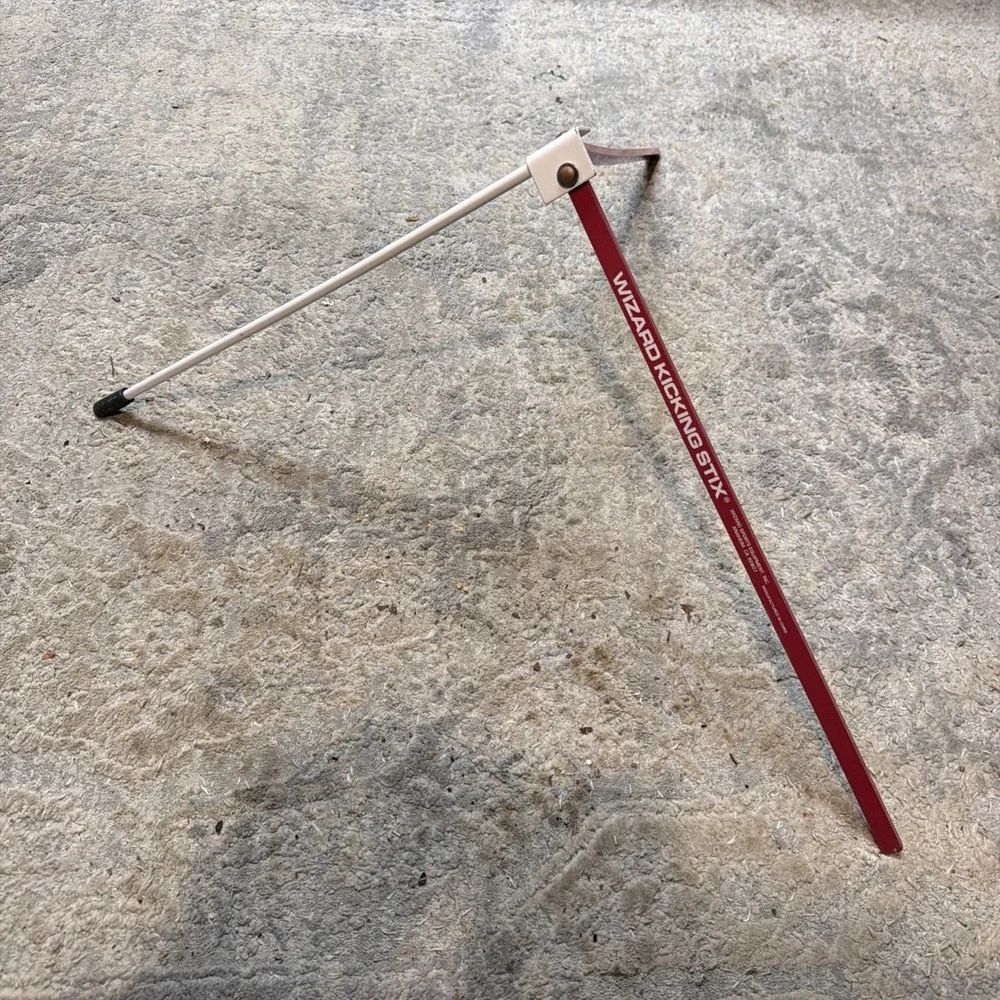 Wizard Kicking Stix Football Tee Holder - Red/White
